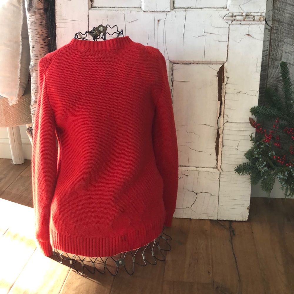 J Crew Red Sweater - Picture 3 of 4